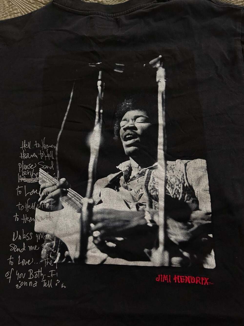 Jimi Hendrix Graphic Box Fit T-Shirt Merch 🎸